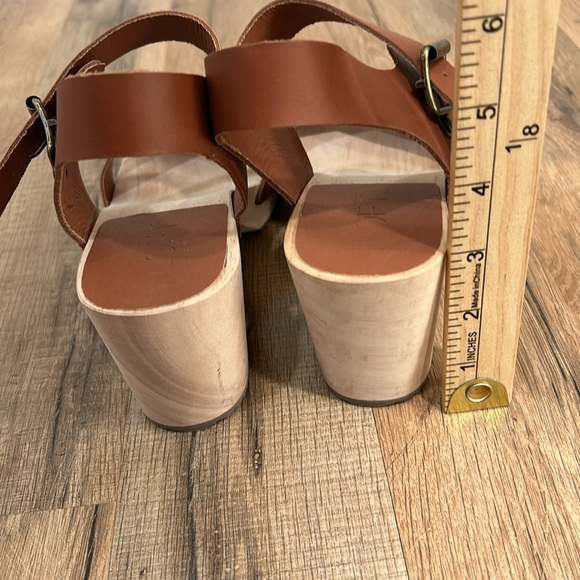 LOFT WOMENS WOODEN GLOT SANDALS BROWN Sz 8 - Picture 6 of 9